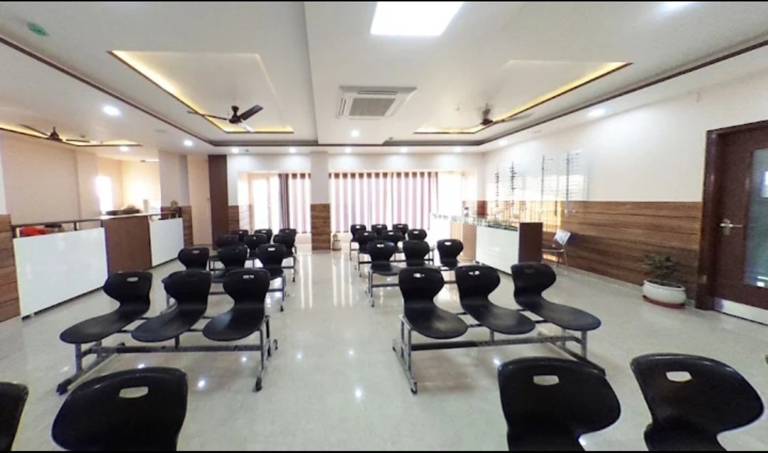 Reception and waiting area at Vishal Eye Hospital